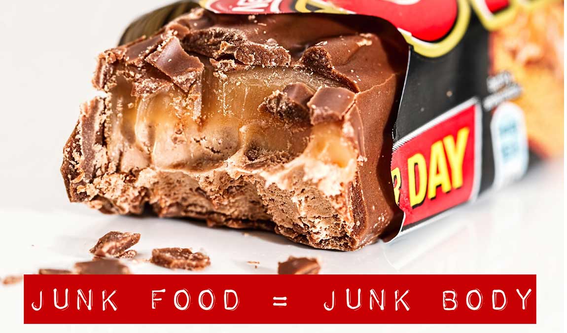 “Junk Food = Junk Body” + 3 Challenges for You!